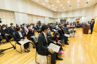 （表彰式の様子）