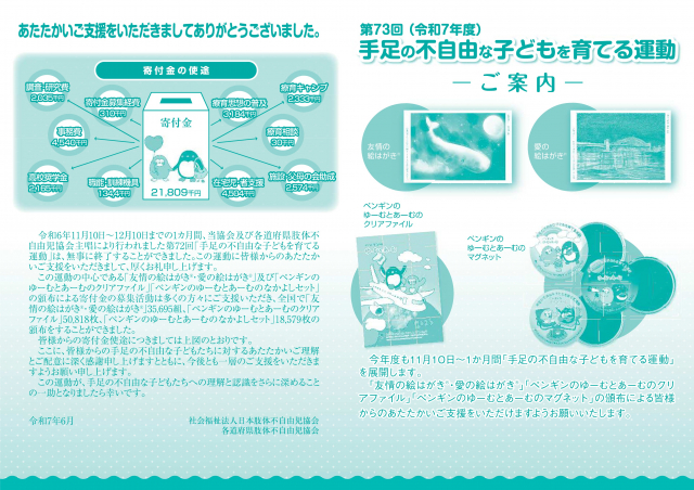 手足の不自由な子どもを育てる運動
